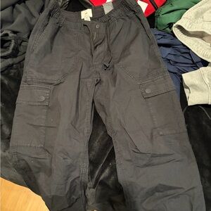 H&M Black Cargo Pants for Men